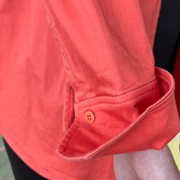 Ladies Blouse Orange, By August Silk LOGIC, Sz 8 - Picture 9 of 12
